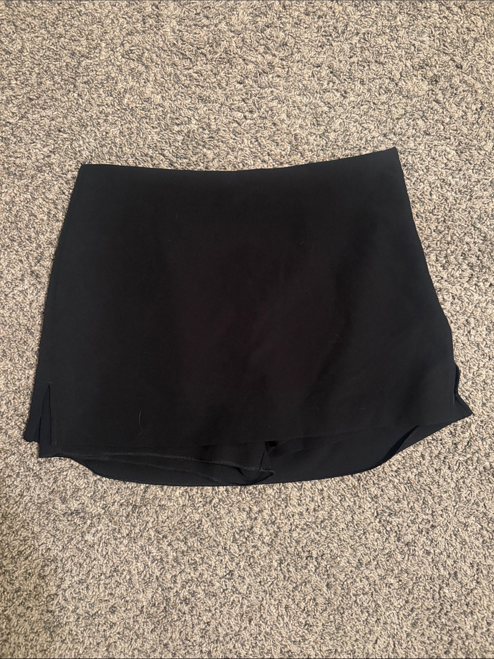 Express Black Women's Skort with Overlay Front